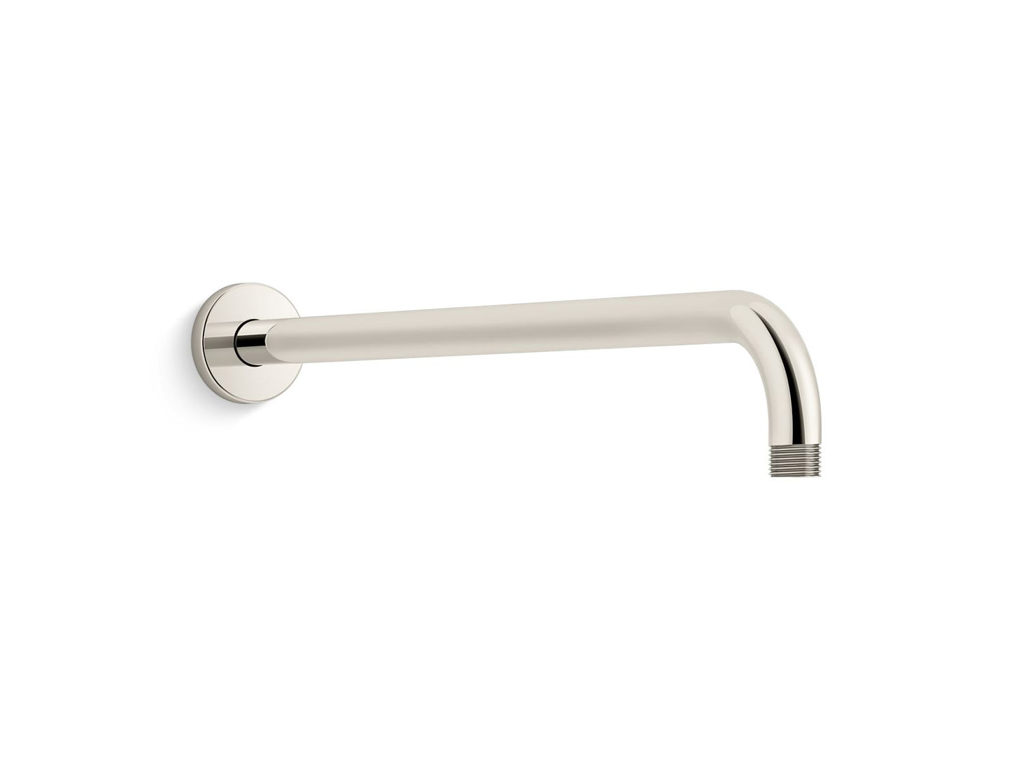 KOHLER K-26307-SN Statement 19" Wall-Mount Single-Function Rainhead Arm And Flange In Vibrant Polished Nickel