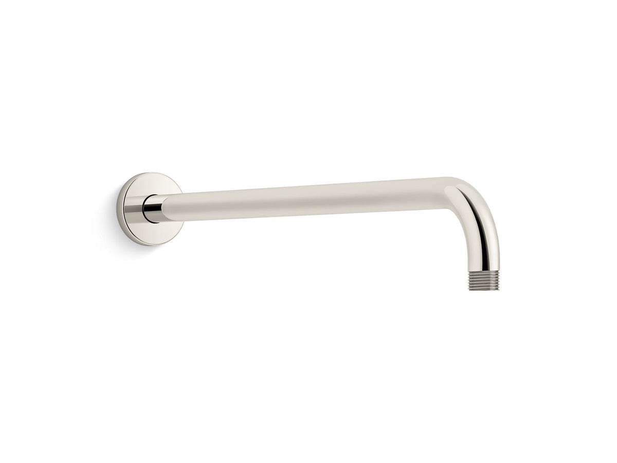 KOHLER K-26307-SN Statement 19" Wall-Mount Single-Function Rainhead Arm And Flange - Vibrant Polished Nickel
