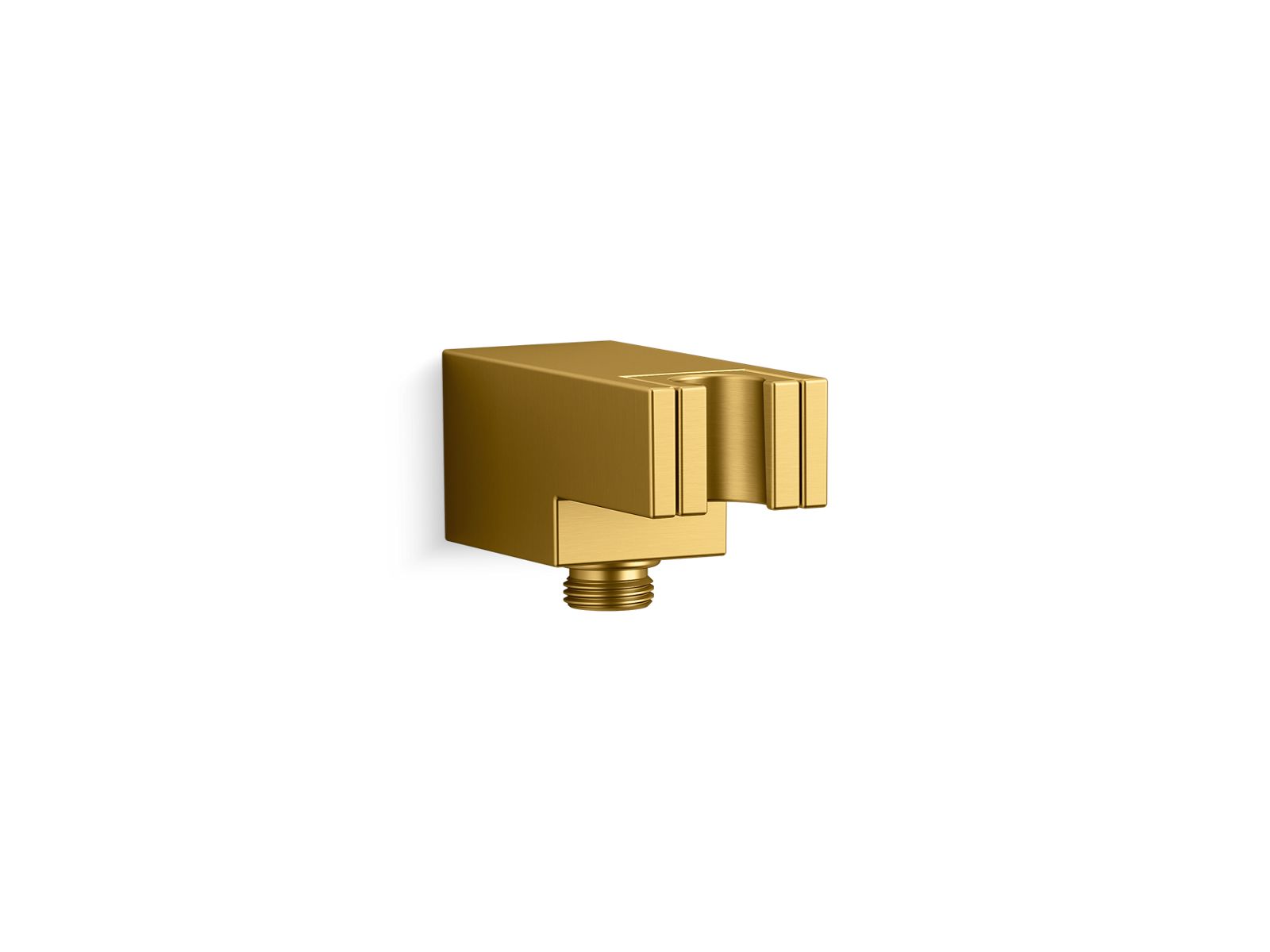 KOHLER K-26310-2MB Statement Wall-Mount Handshower Holder With Supply Elbow And Check Valve - Vibrant Brushed Moderne Brass