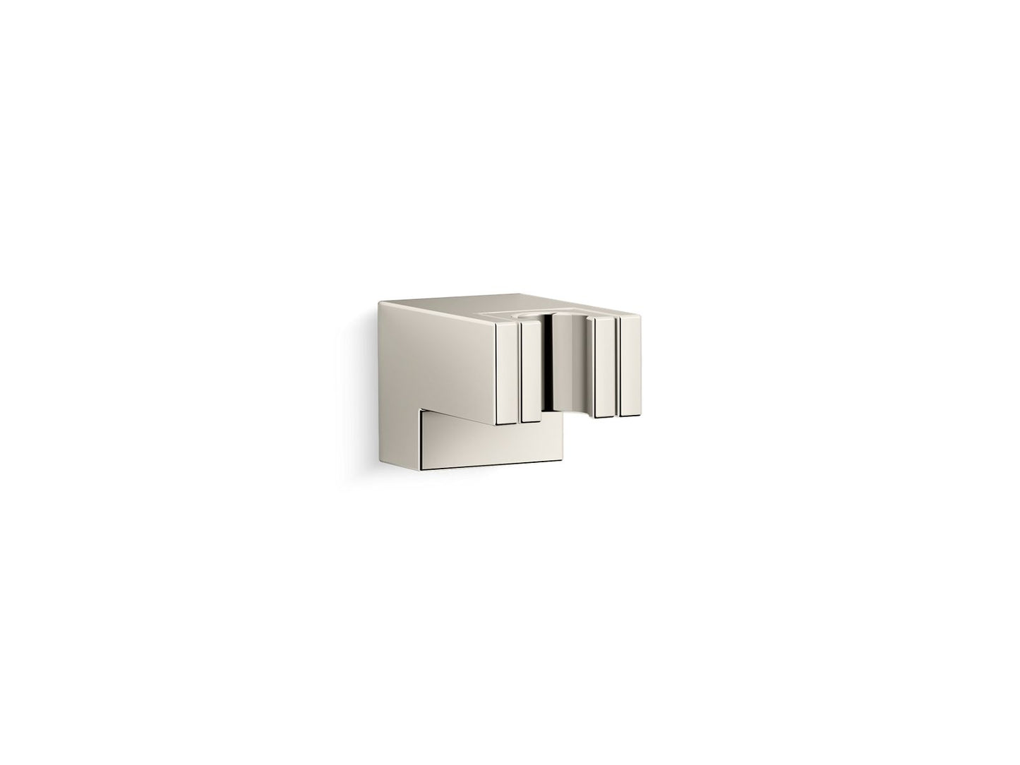 KOHLER K-26309-SN Statement Wall-Mount Handshower Holder In Vibrant Polished Nickel