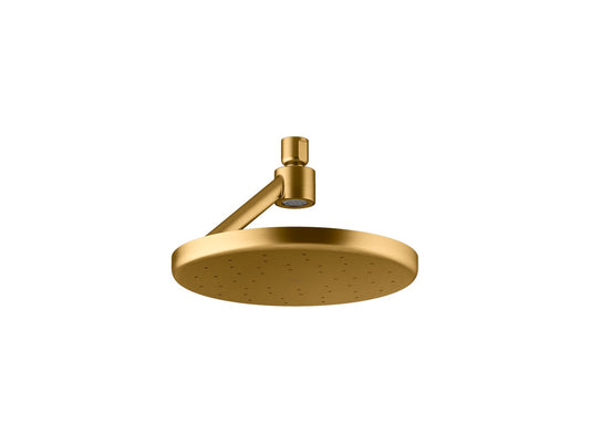 KOHLER K-26301-G-2MB Statement Open Rain Iconic Round 9" Single-Function Rainhead, 1.75 Gpm In Vibrant Brushed Moderne Brass