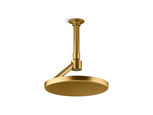 KOHLER K-26301-2MB Statement Open Rain Iconic Single-Function Rainhead, 2.5 Gpm In Vibrant Brushed Moderne Brass