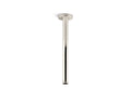KOHLER K-26321-SN Statement 12" Ceiling-Mount Single-Function Rainhead Arm And Flange - Vibrant Polished Nickel