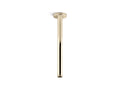 KOHLER K-26321-AF Statement 12" Ceiling-Mount Single-Function Rainhead Arm And Flange - Vibrant French Gold