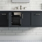 KOHLER K-33580-ASB-1WX Winnow 48" Bathroom Vanity Cabinet With Sink And Quartz Top In Slate Grey