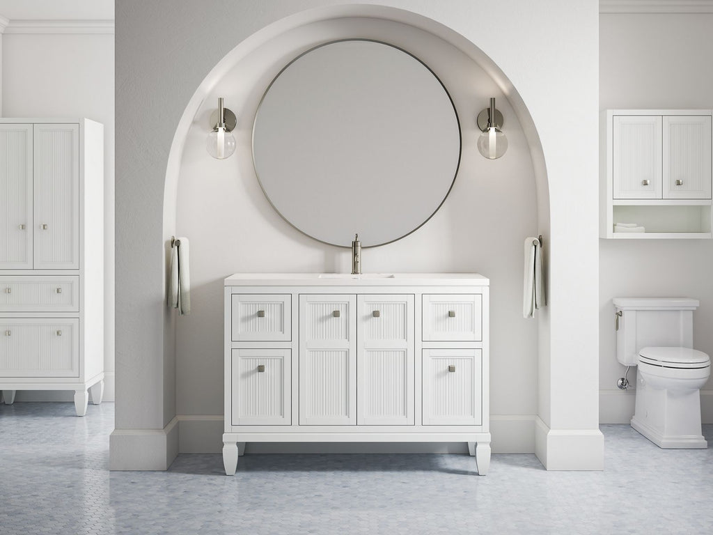 KOHLER K-33541-ASB-0 Hearthaven 24" X 28" Wall Cabinet - White