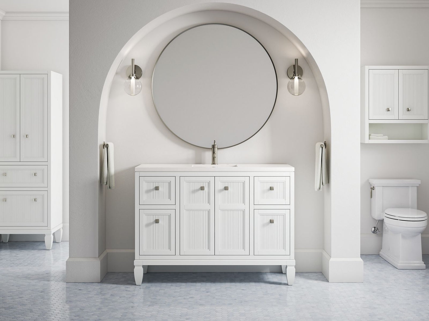KOHLER K-33541-ASB-0 Hearthaven 24" x 28" wall cabinet - White