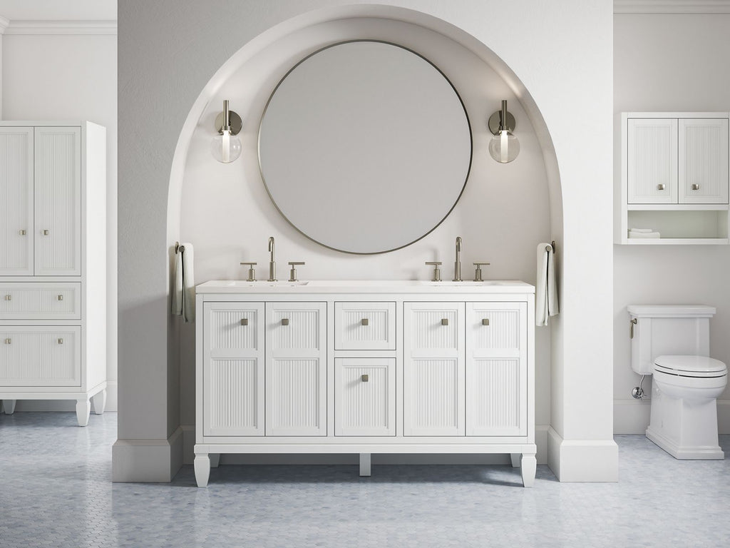 KOHLER K-33541-ASB-0 Hearthaven 24" X 28" Wall Cabinet - White