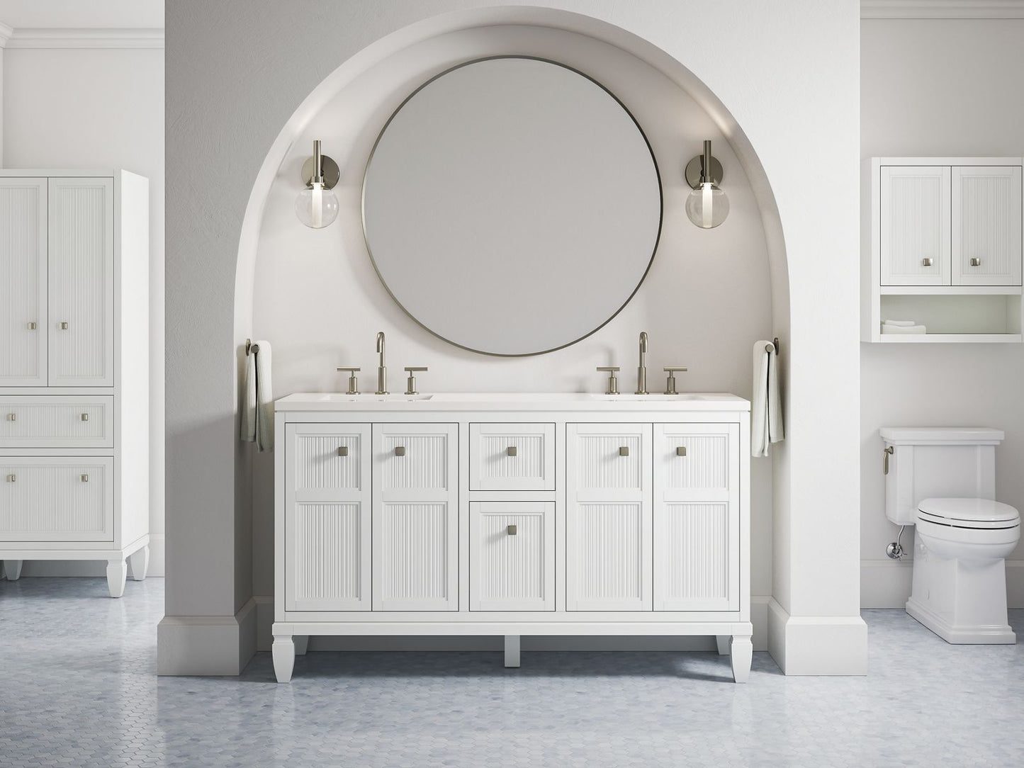 KOHLER K-33541-ASB-0 Hearthaven 24" x 28" wall cabinet - White