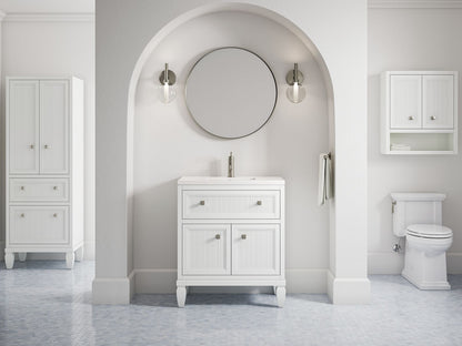 KOHLER K-33541-ASB-0 Hearthaven 24" x 28" wall cabinet - White