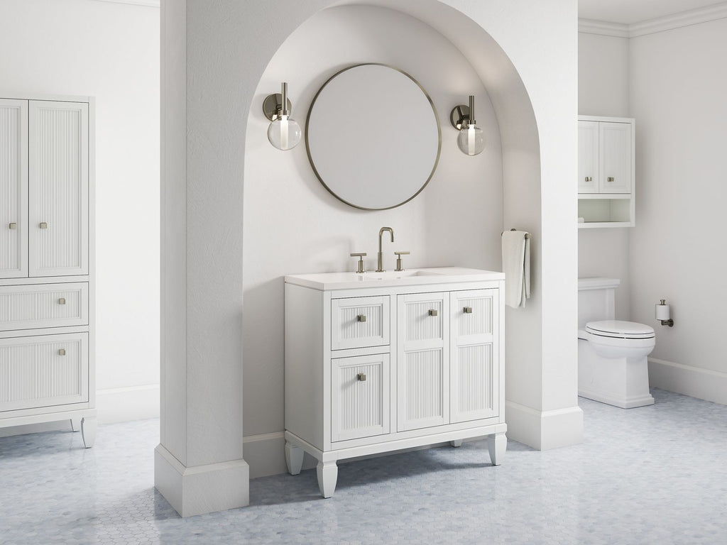 KOHLER K-33541-ASB-0 Hearthaven 24" X 28" Wall Cabinet - White