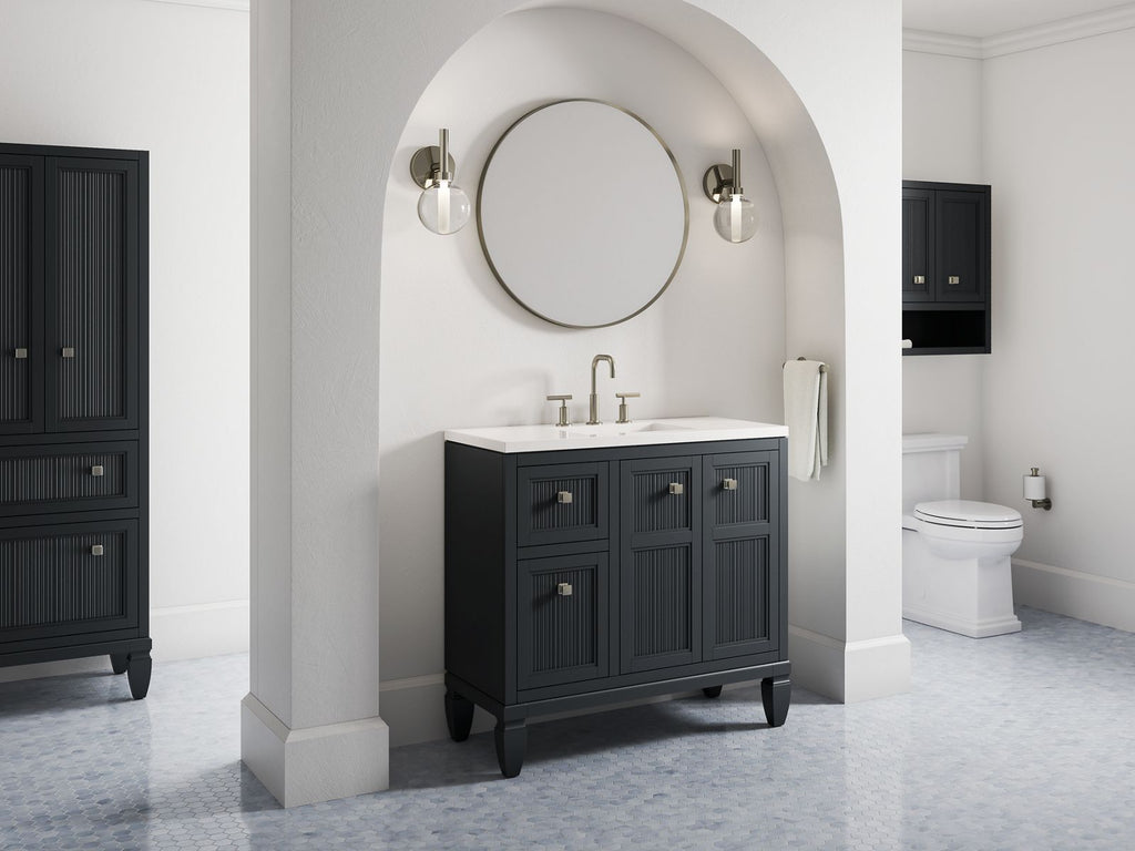 KOHLER K-33541-ASB-0 Hearthaven 24" X 28" Wall Cabinet - White