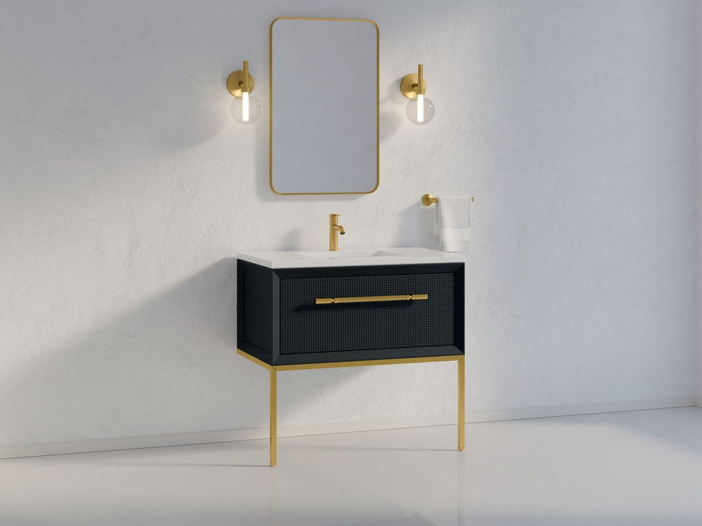 KOHLER K-33564-HF6 Enivo 36" Vanity Legs - Brushed Brass