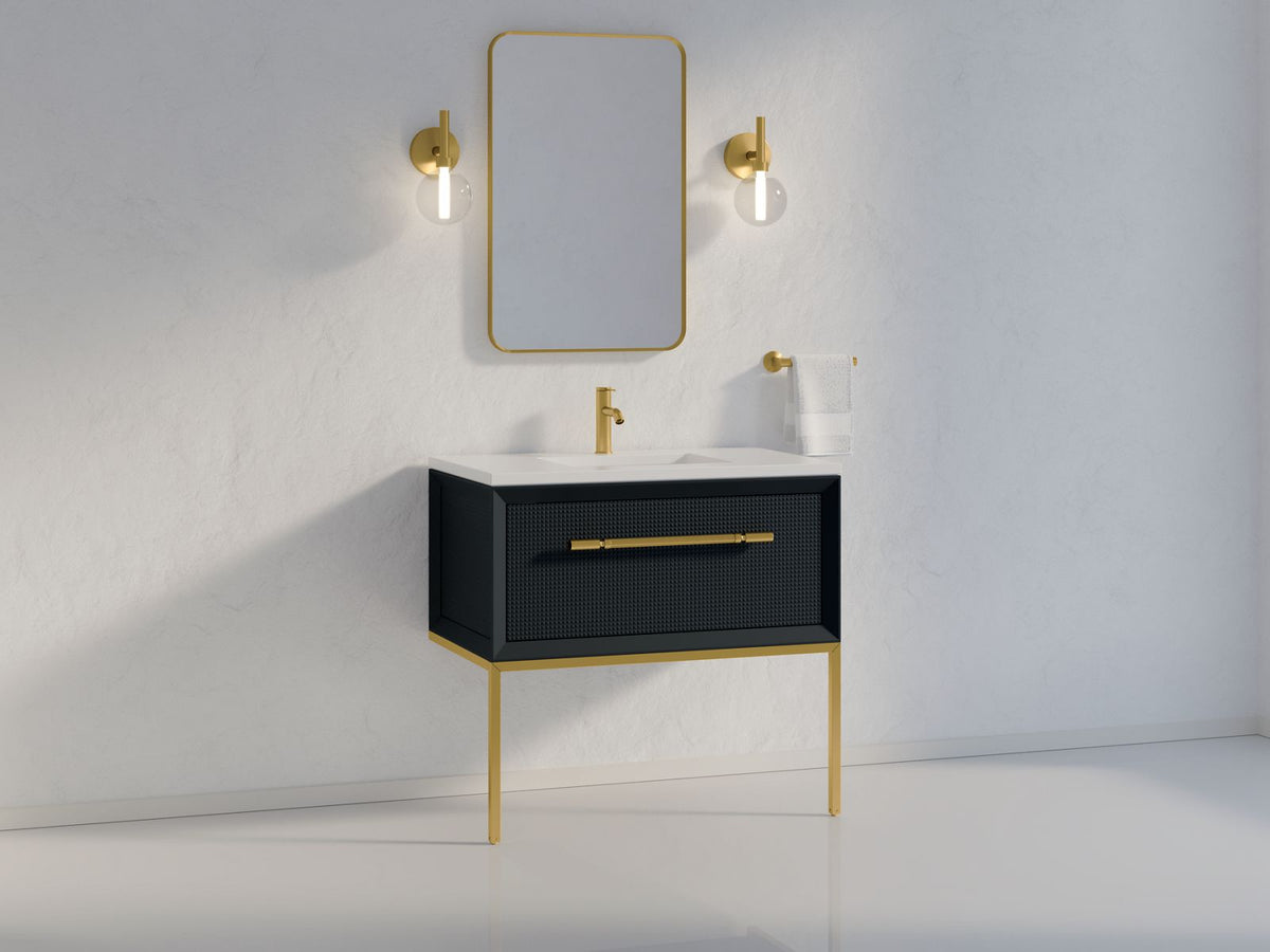 KOHLER K-33564-HF6 Enivo 36" Vanity Legs - Brushed Brass