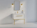 KOHLER K-33564-HF6 Enivo 36" Vanity Legs - Brushed Brass