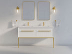 KOHLER K-33563-GL7 Enivo 60" Wall-Hung Bathroom Vanity Cabinet - Gloss Black
