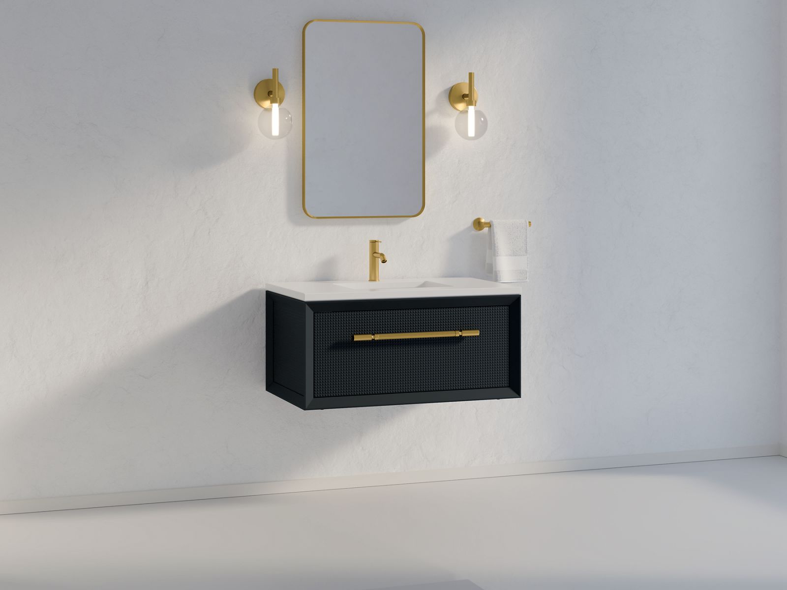 KOHLER K-33562-0 Enivo 36" Wall-Hung Bathroom Vanity Cabinet - White