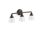 KOHLER K-10572-BZL Devonshire Three-Light Sconce In Oil-Rubbed Bronze
