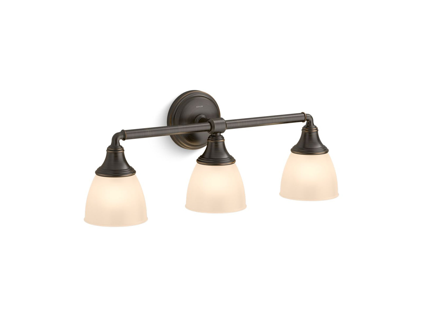 KOHLER K-10572-BZL Devonshire Three-Light Sconce In Oil-Rubbed Bronze