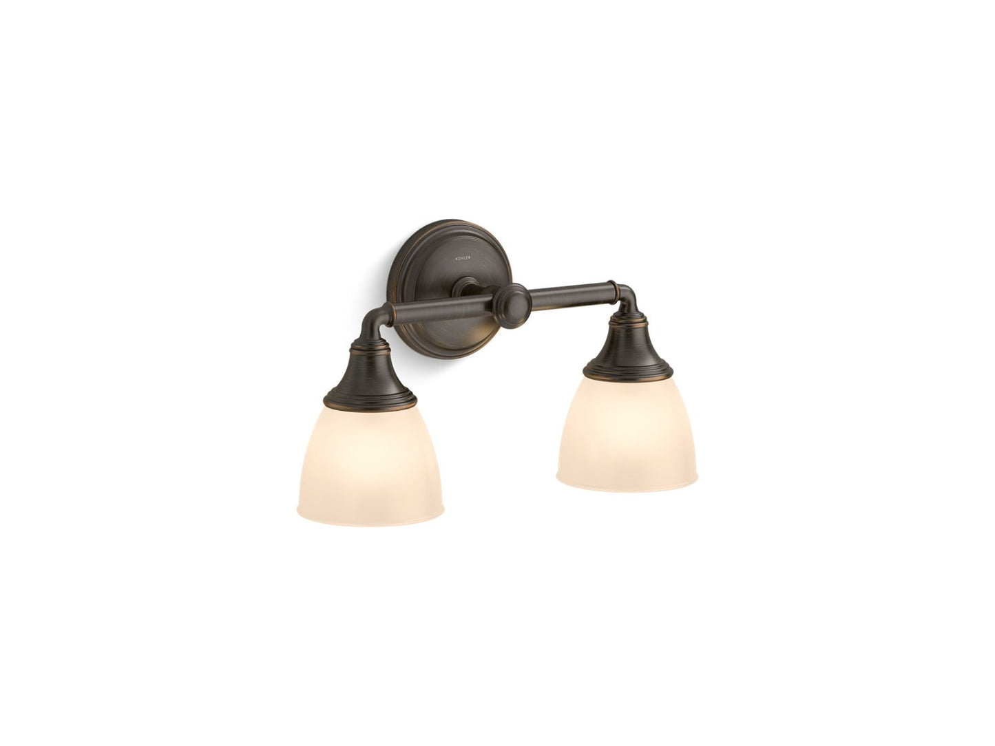 KOHLER K-10571-BZL Devonshire Two-Light Sconce In Oil-Rubbed Bronze