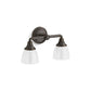 KOHLER K-10571-BZL Devonshire Two-Light Sconce In Oil-Rubbed Bronze