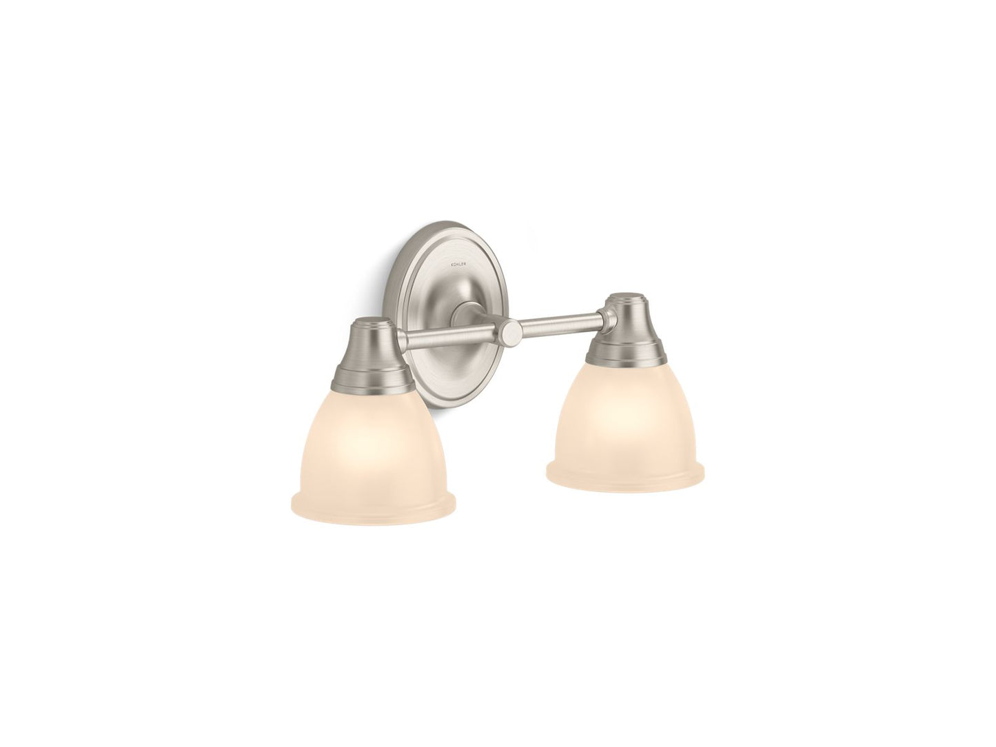 KOHLER K-11366-BNL Forte Two-Light Sconce In Brushed Nickel