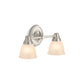 KOHLER K-11366-BNL Forte Two-Light Sconce In Brushed Nickel