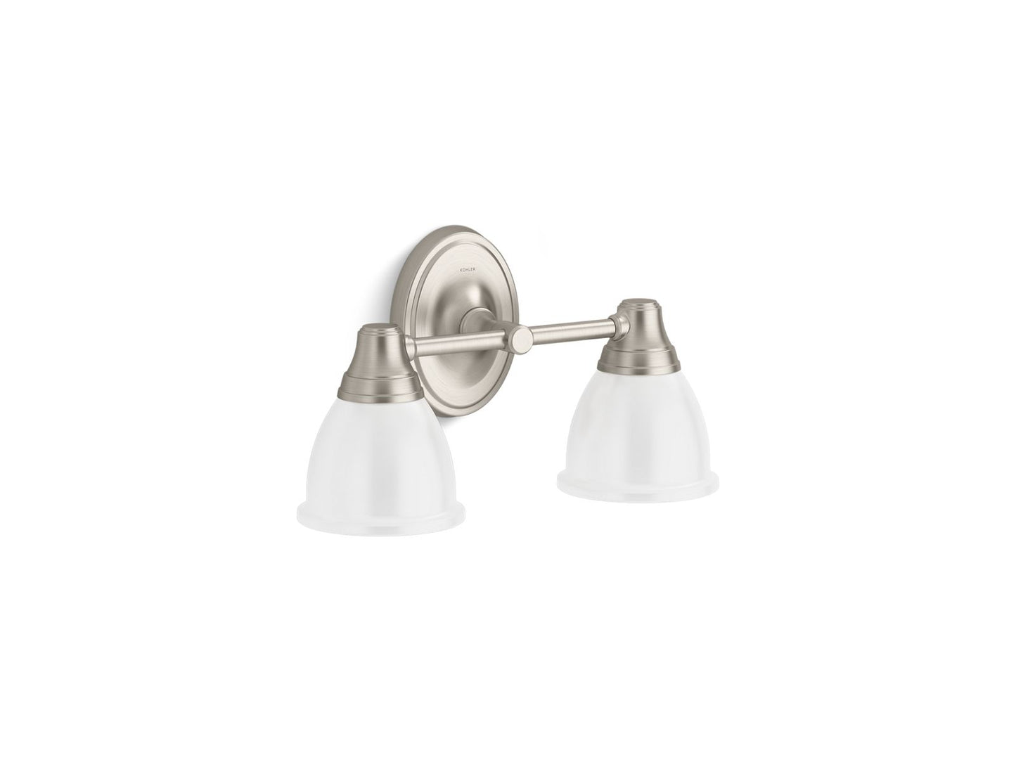 KOHLER K-11366-BNL Forte Two-Light Sconce In Brushed Nickel