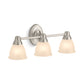 KOHLER K-11367-BNL Forte Three-Light Sconce In Brushed Nickel