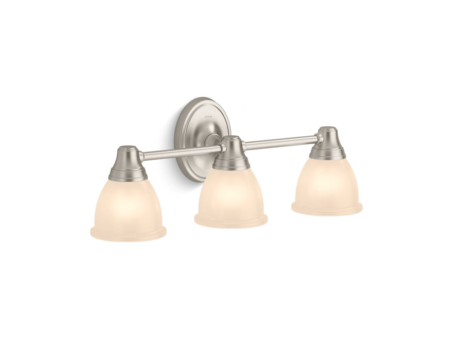 KOHLER K-11367-BNL Forte Three-Light Sconce In Brushed Nickel