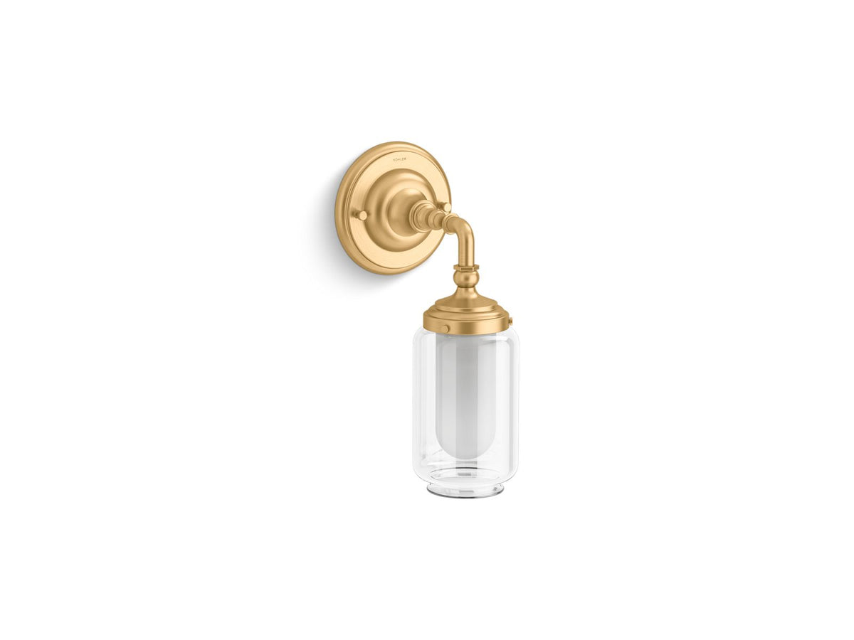 KOHLER K-72584-2GL Artifacts One-Light Sconce - Brushed Moderne Brass