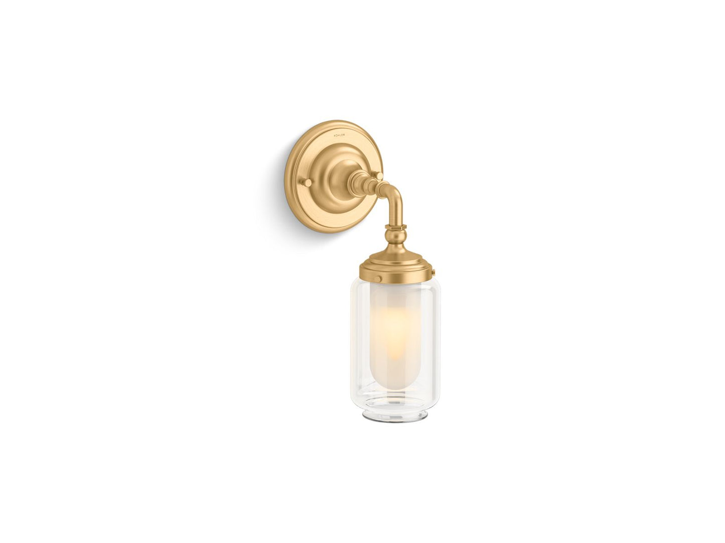 KOHLER K-72584-2GL Artifacts One-Light Sconce In Brushed Moderne Brass