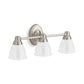 KOHLER K-11367-BNL Forte Three-Light Sconce In Brushed Nickel