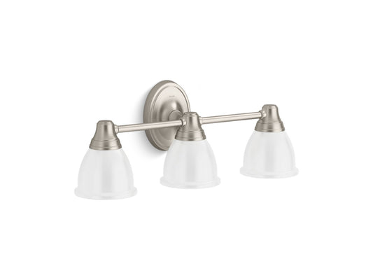 KOHLER K-11367-BNL Forte Three-Light Sconce In Brushed Nickel