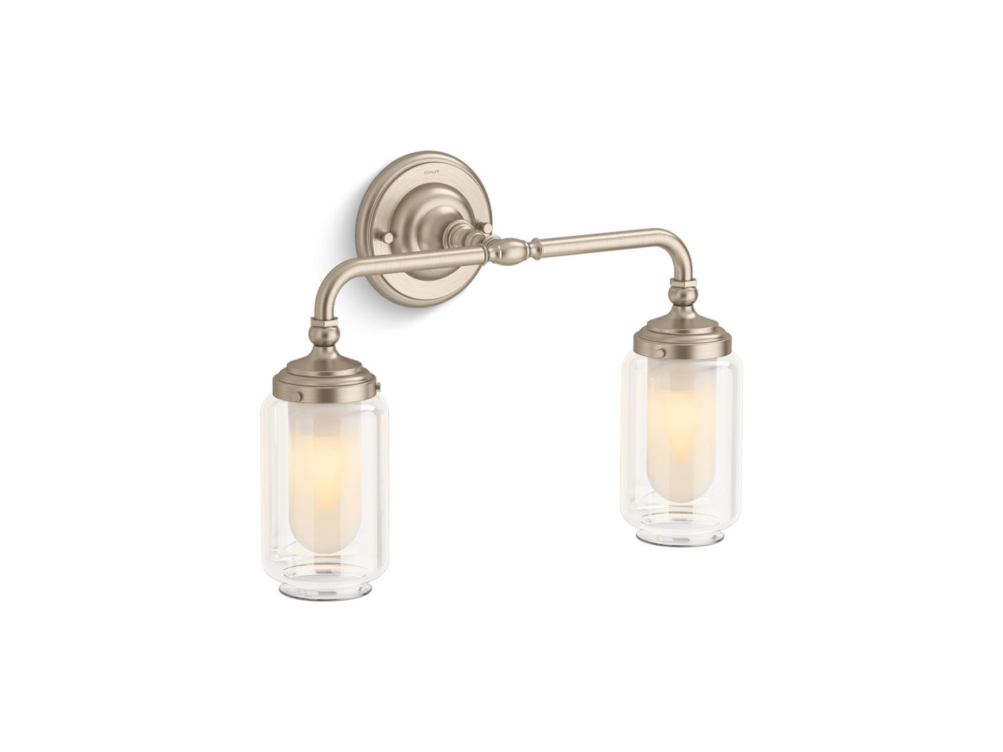 KOHLER K-72582-BVL Artifacts Two-Light Sconce In Brushed Bronze