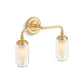 KOHLER K-72582-2GL Artifacts Two-Light Sconce In Brushed Moderne Brass