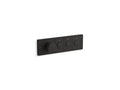 KOHLER K-26347-9-BL Anthem Three-Outlet Recessed Mechanical Thermostatic Valve Control - Matte Black
