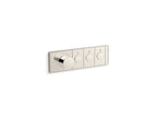 KOHLER K-26347-9-SN Anthem Three-Outlet Recessed Mechanical Thermostatic Valve Control - Vibrant Polished Nickel