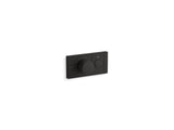 KOHLER K-26345-9-BL Anthem One-Outlet Recessed Mechanical Thermostatic Valve Control In Matte Black