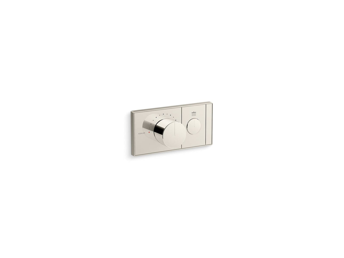 KOHLER K-26345-9-SN Anthem One-Outlet Recessed Mechanical Thermostatic Valve Control In Vibrant Polished Nickel