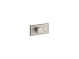 KOHLER K-26345-9-BN Anthem One-outlet recessed mechanical thermostatic valve control - Vibrant Brushed Nickel