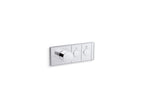 KOHLER K-26346-9-BL Anthem Two-Outlet Recessed Mechanical Thermostatic Valve Control - Matte Black