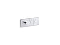 KOHLER K-26346-9-CP Anthem Two-Outlet Recessed Mechanical Thermostatic Valve Control - Polished Chrome
