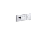 KOHLER K-26346-9-CP Anthem Two-outlet recessed mechanical thermostatic valve control - Polished Chrome