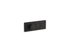 KOHLER K-26346-9-BL Anthem Two-Outlet Recessed Mechanical Thermostatic Valve Control - Matte Black