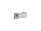 KOHLER K-26346-9-BN Anthem Two-outlet recessed mechanical thermostatic valve control - Vibrant Brushed Nickel