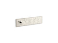 KOHLER K-26348-9-SN Anthem Four-Outlet Recessed Mechanical Thermostatic Valve Control - Vibrant Polished Nickel
