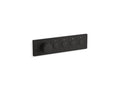 KOHLER K-26348-9-BL Anthem Four-Outlet Recessed Mechanical Thermostatic Valve Control - Matte Black