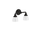 KOHLER K-10571-BLL Devonshire Two-Light Sconce - Matte Black