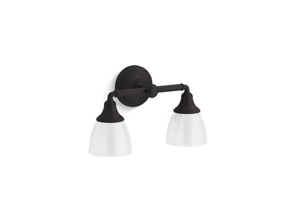 KOHLER K-10571-BLL Devonshire Two-light sconce - Matte Black